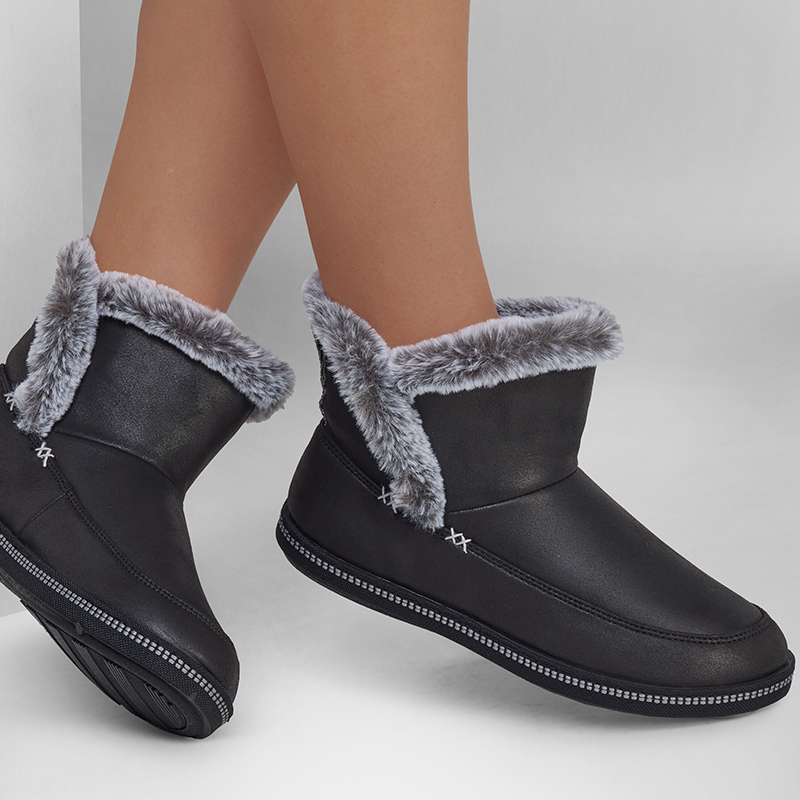 Skechers/斯凯奇正品新款女士加绒保暖耐磨简洁平底休闲鞋