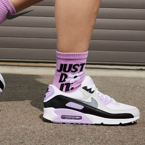 Nike/耐克正品Air Max 90女士训练轻盈气垫跑步鞋DH8010-103