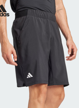 Adidas/阿迪达斯正品2025新款男士梭织透气运动短裤JG0994