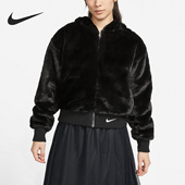 女子毛绒休闲保暖外套夹克DV7064 Nike 新款 当季 010 耐克正品