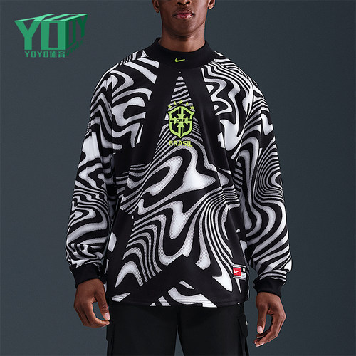 Nike/耐克正品2025男士运动圆领套头耐穿时尚足球上衣IO0795-010
