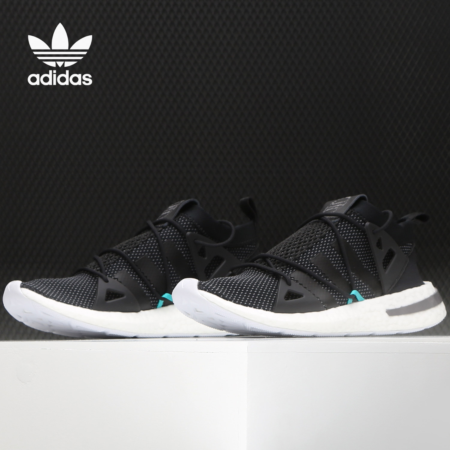 Adidas/阿迪达斯正品三叶草女子爆米花经典运动跑步鞋B96502