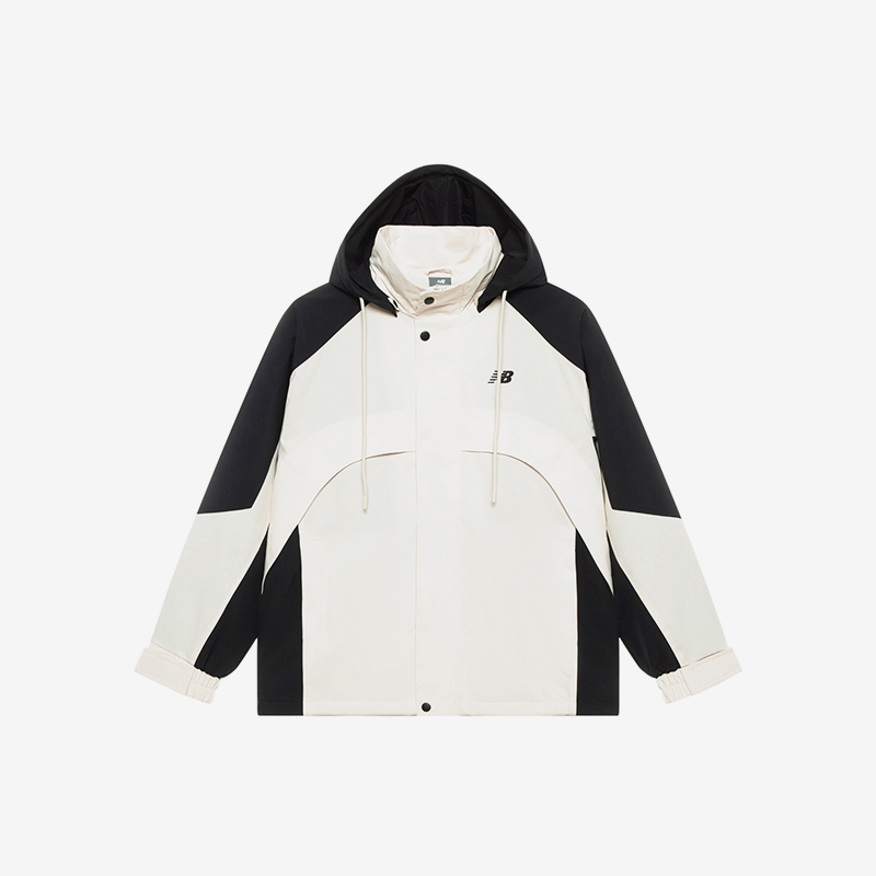 New Balance/NB正品运动男子户外休闲连帽夹克外套NAE31141-BK