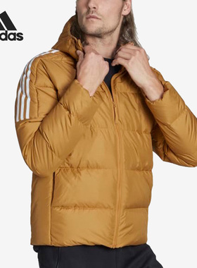 Adidas/阿迪达斯正品冬季新款男子户外运动连帽羽绒服HK4640