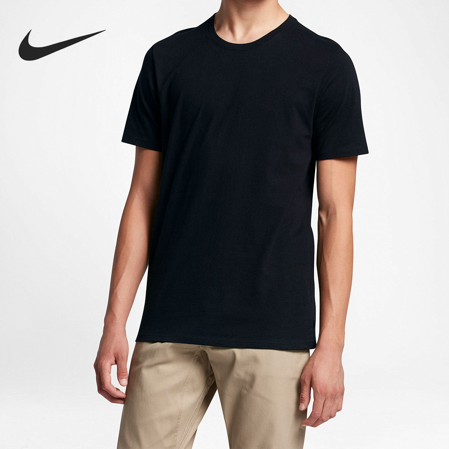 Nike/耐克正品针织滑板运动舒适透气男子短袖T恤844807-010
