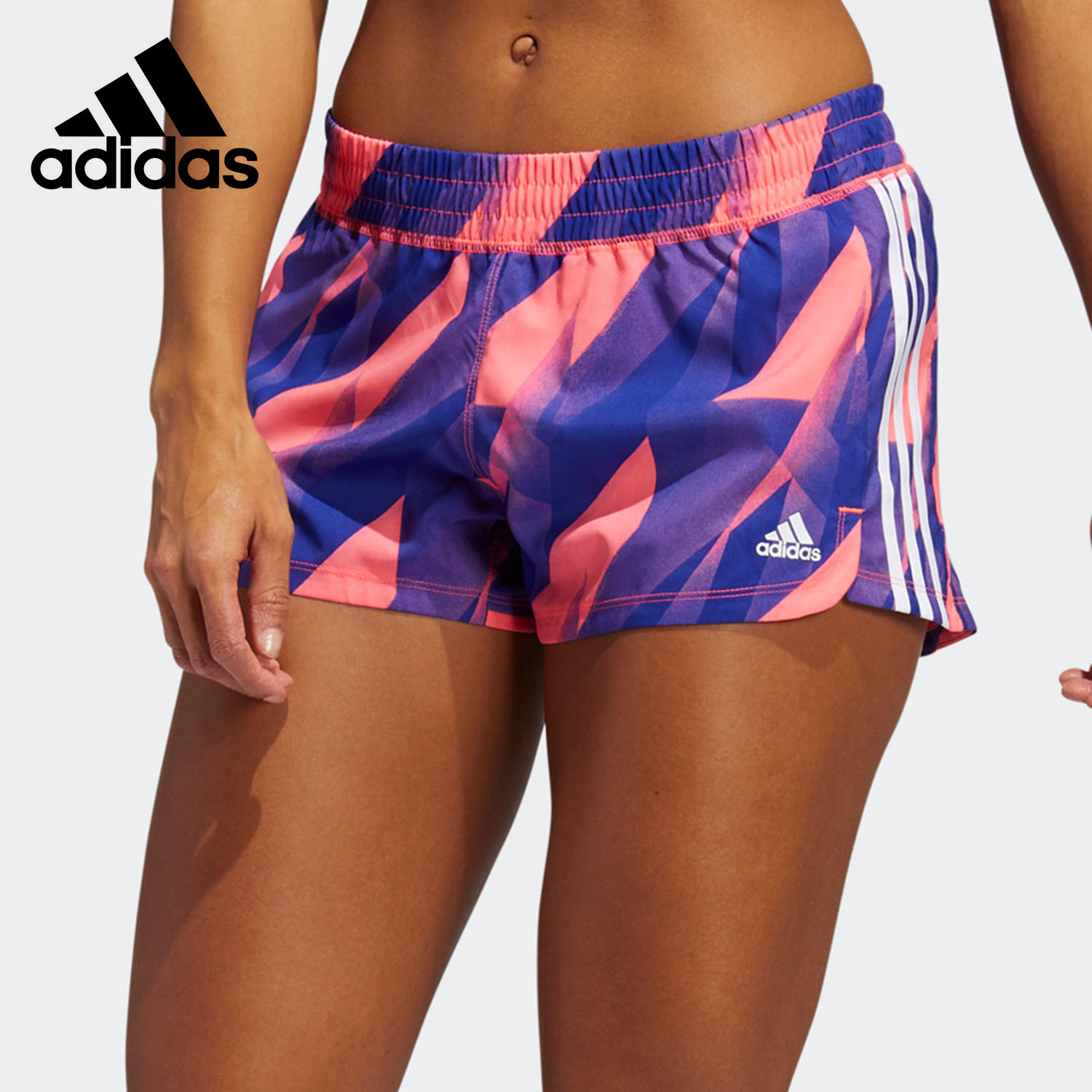 Adidas/阿迪达斯正品PACER 3S H2C 女子训练运动短裤GL7280