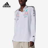 新款 夏季 男士 训练翻领长袖 JX0757 Adidas POLO衫 阿迪达斯正品