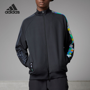 男士 新款 立领宽松休闲夹克外套IQ3535 阿迪达斯正品 Adidas