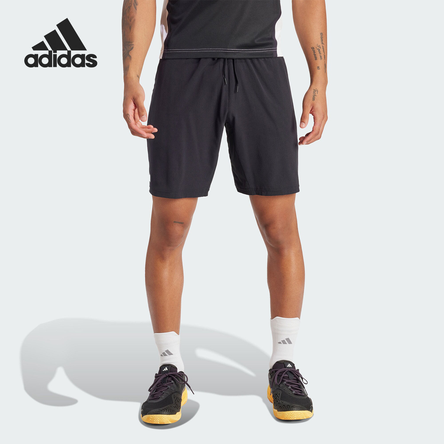 Adidas/阿迪达斯正品ERGO SHORT 透气男士网球运动短裤IQ4736