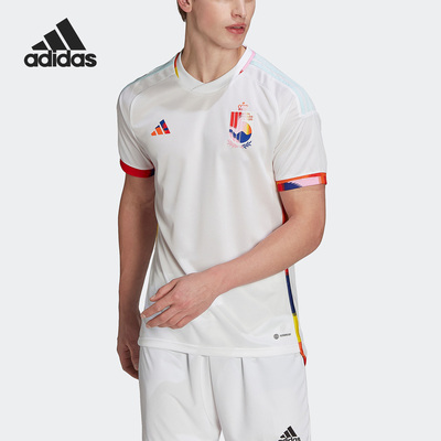 Adidas/阿迪达斯正品新款男子球迷版客场足球短袖球衣HK5034