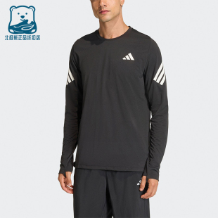 耐穿圆领针织跑步长袖 2025男士 上衣KE6831 阿迪达斯正品 Adidas