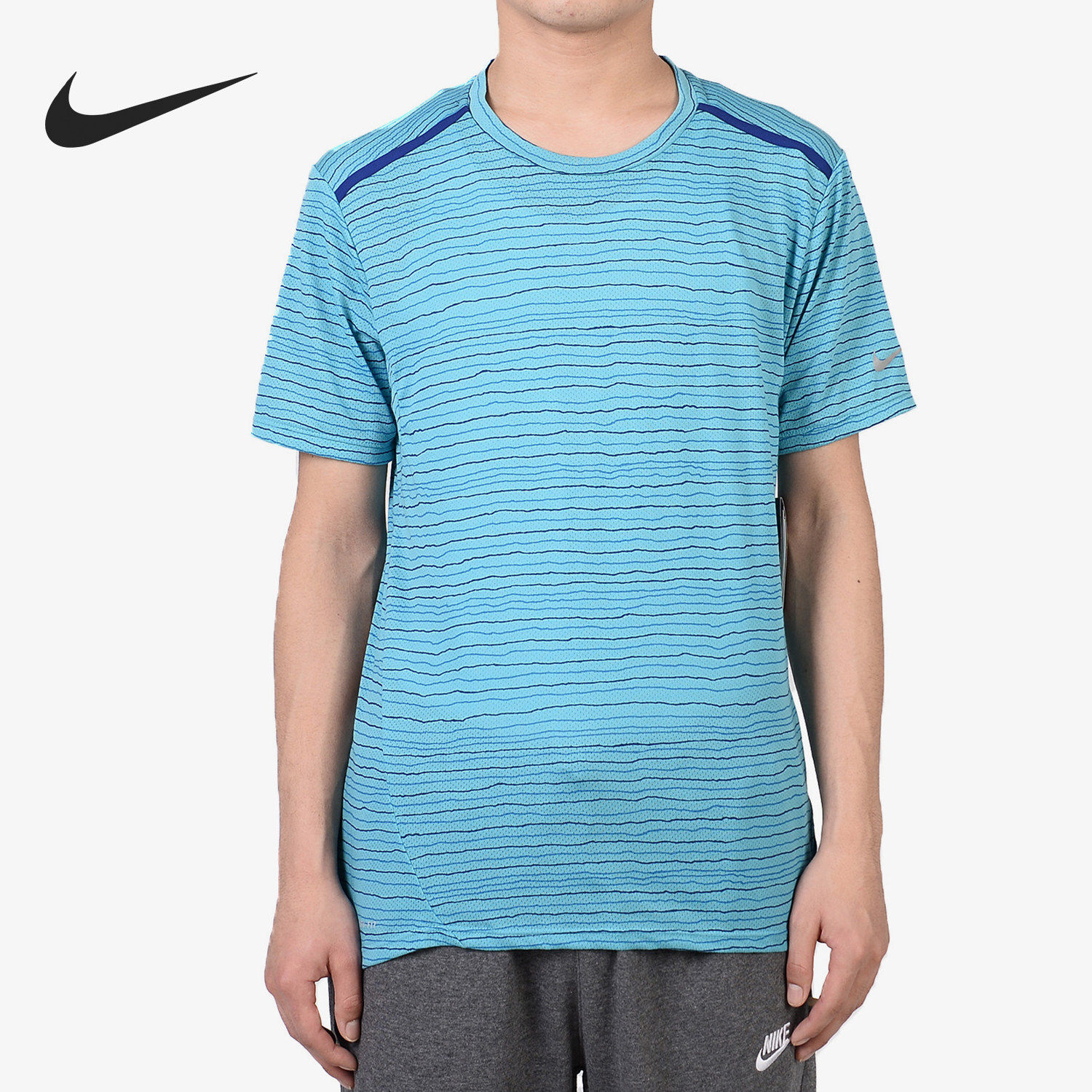 Nike/耐克正品CR7C罗针织圆领运动休闲足球短袖T恤724810-418