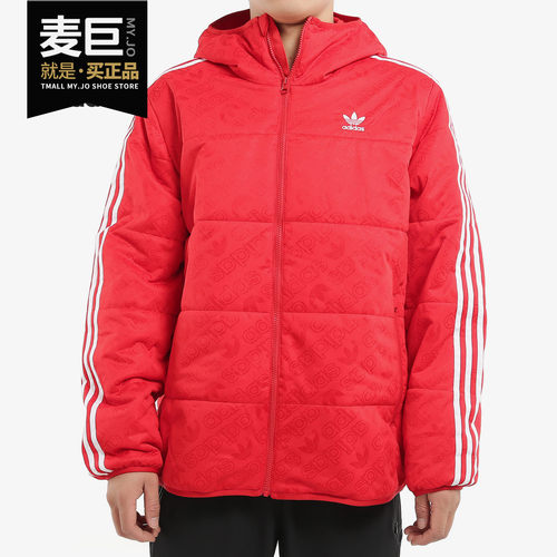 阿迪达斯男子连帽运动棉服