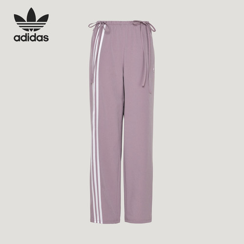 Adidas/阿迪达斯正品三叶草女士宽松梭织休闲条纹长裤KY5689