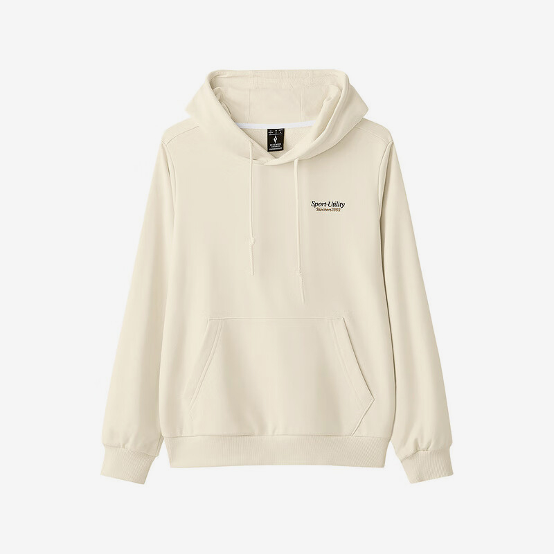 Skechers/斯凯奇正品秋冬新款女士针织保暖宽松连帽美式卫衣