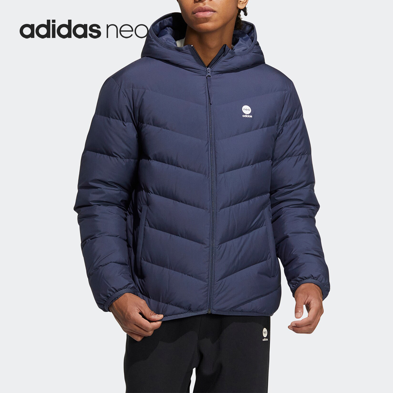 阿迪达斯正品男女通用羽绒服