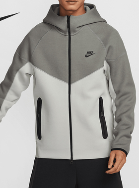 Nike/耐克正品2024新款男士针织休闲连帽运动外套FB7922-014
