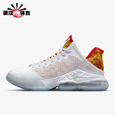 Nike/耐克正品Lebron 19 Low男士减震运动气垫篮球鞋DQ8344-100