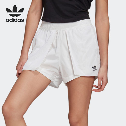 Adidas/阿迪达斯正品三叶草女子透气网纱休闲运动短裤 GK5181