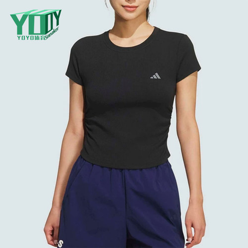 Adidas/阿迪达斯正品圆领套头短款短袖T恤经典新款短袖T恤KH2653