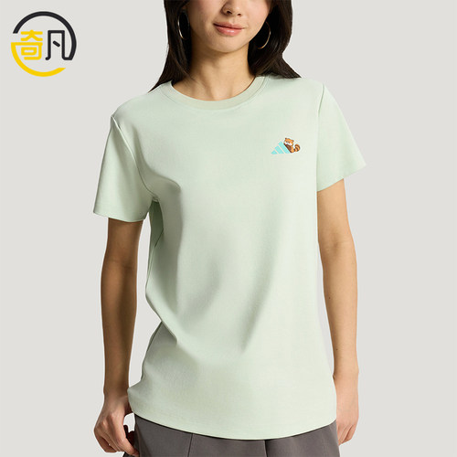 Adidas/阿迪达斯正品GFX T-SHIRT1女士卡通印花经典短袖T恤KX6817
