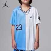JORDAN大童透气拼接条纹运动训练T恤II3094 Nike 耐克正品 412
