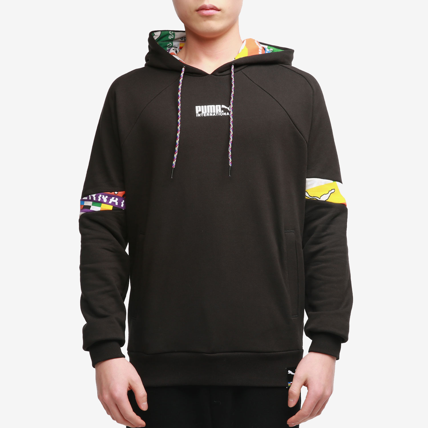 Puma/彪马正品新款男子拼色连帽休闲套头卫衣 INTL 531330-01