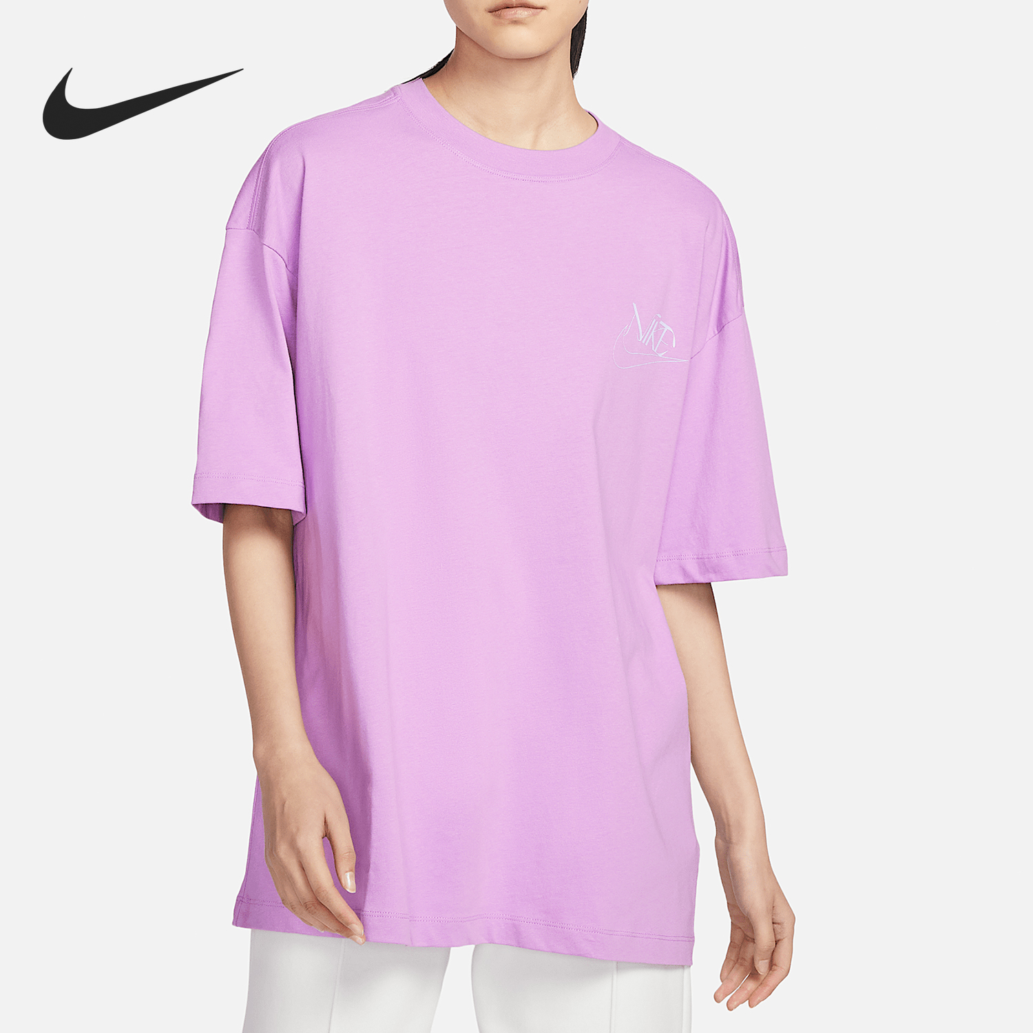 耐克新款女子运动圆领透气短袖