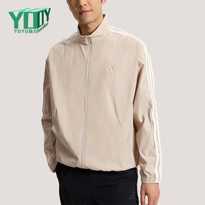 Adidas/阿迪达斯正品春季男士运动休闲经典梭织立领外套KR2521