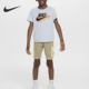 耐克正品 运动套装 夏季 Nike 小童T恤法式 毛圈短裤 HJ2047 276
