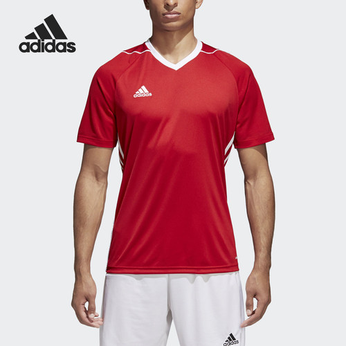 Adidas/阿迪达斯正品2026春季款男士V领经典套头运动短袖S99146