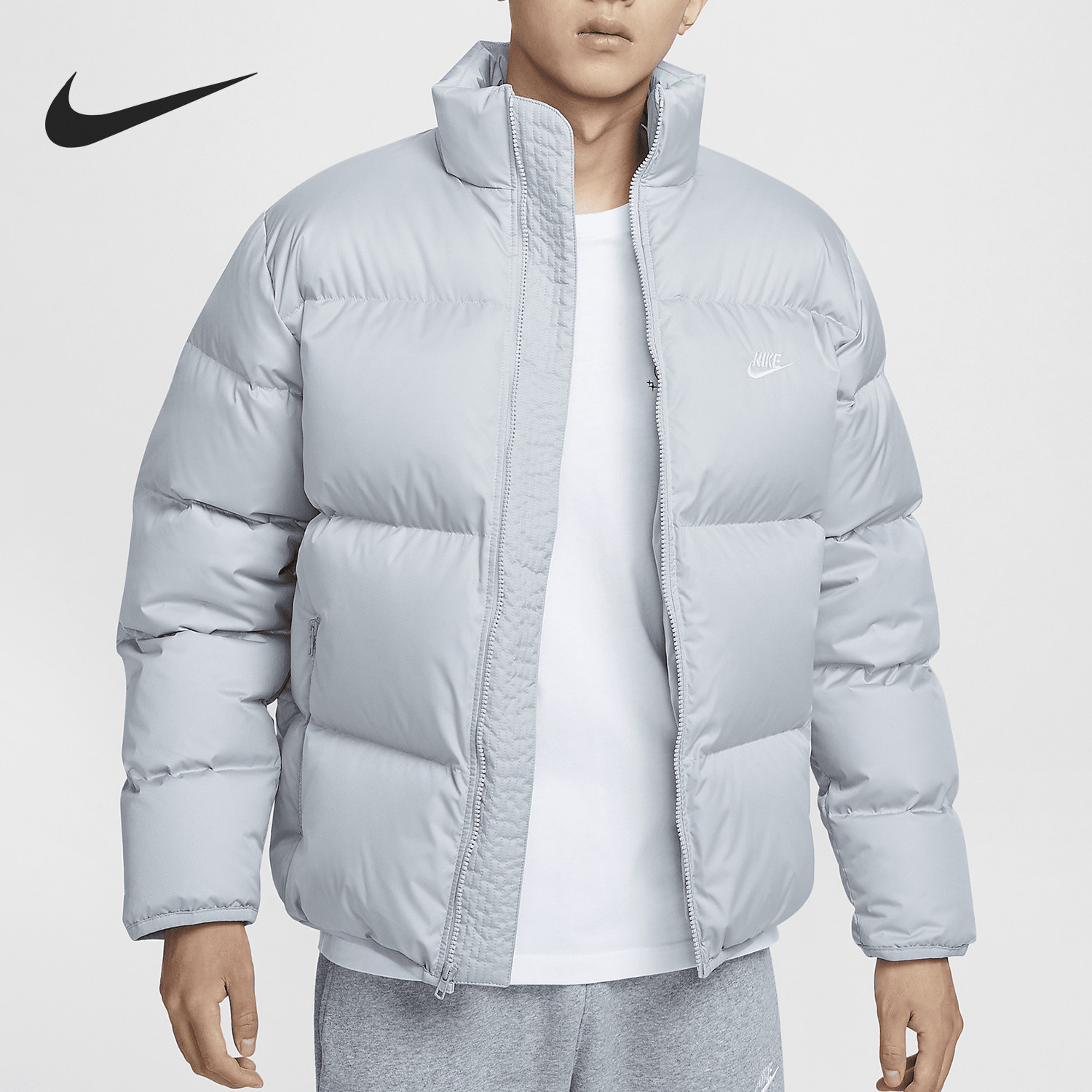 Nike/耐克正品2024冬季款男士加厚保暖立领羽绒服HQ5653-077