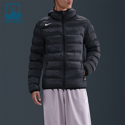 Nike/耐克正品Total90新款男黑米白色休闲经典夹克外套HV3508-010