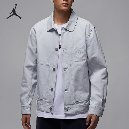 Nike/耐克正品JORDAN男士做旧翻领梭织水洗外套IB3002-006