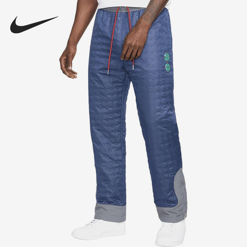 Nike/耐克正品CLOT男士复古拼接宽松直筒休闲长裤DJ9744-414