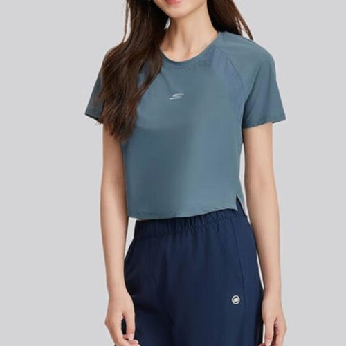 Skechers斯凯奇正品儿童时尚运动修身凉感短袖T恤P225W216-027C