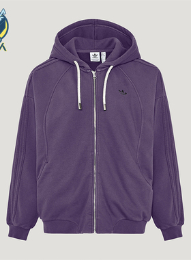 Adidas/阿迪达斯正品三叶草女士经典连帽经典时尚夹克外套KT6378