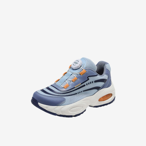 Skechers斯凯奇正品STREET BOYS大童旋转扣休闲鞋417107L-BLU