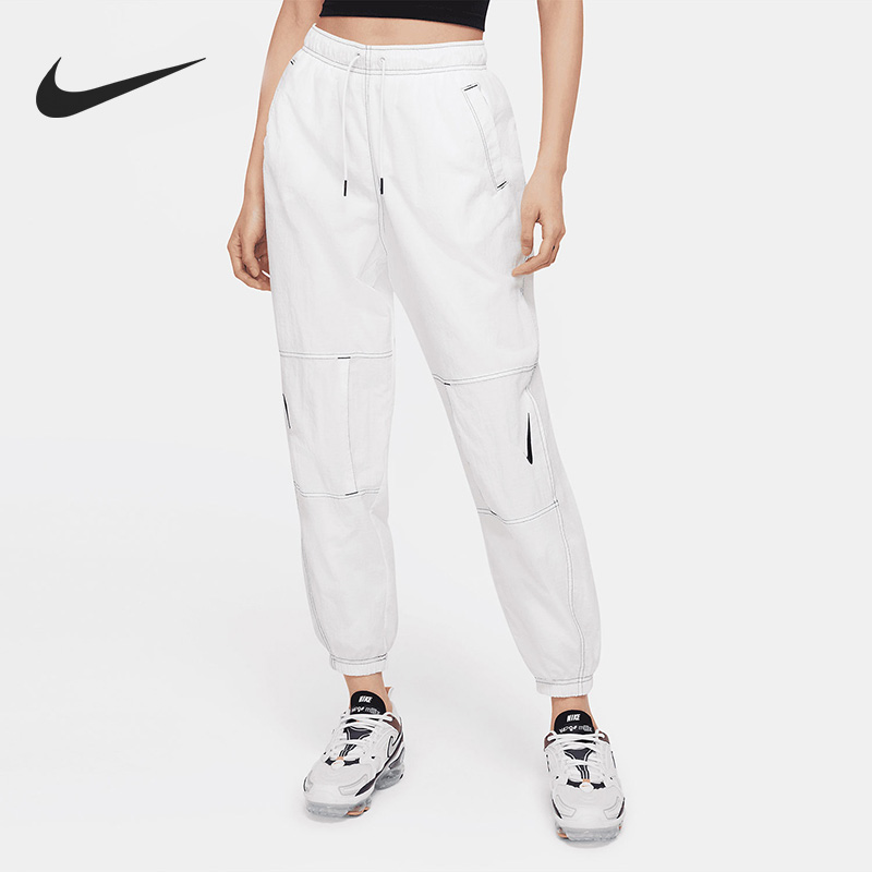 Nike/耐克正品女子舒适透气梭织系带运动休闲长裤 DR6204-100