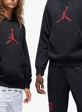 Nike/耐克正品JORDAN男士针织加绒保暖连帽卫衣FD7466-010