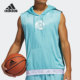 连帽背心T恤 Adidas 篮球运动男子无袖 新款 GV4653 阿迪达斯正品