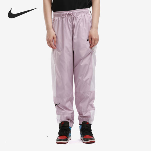 Nike/耐克正品女子高腰宽松运动休闲梭织束脚长裤 DC0041-576
