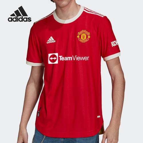 Adidas/阿迪达斯正品MUFC HAU JSY男子曼联足球运动短袖T恤H31090