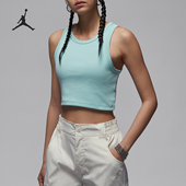 耐克正品 JORDAN女士圆领刺绣短款 针织无袖 Nike T恤DX4701 382