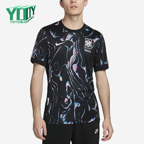 Nike/耐克正品Stadium Away男士圆领满印足球套头球衣FJ4281-010