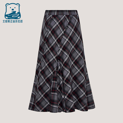 Adidas/阿迪达斯正品三叶草CHECKSKIRT新款经典女半身裙KT6381
