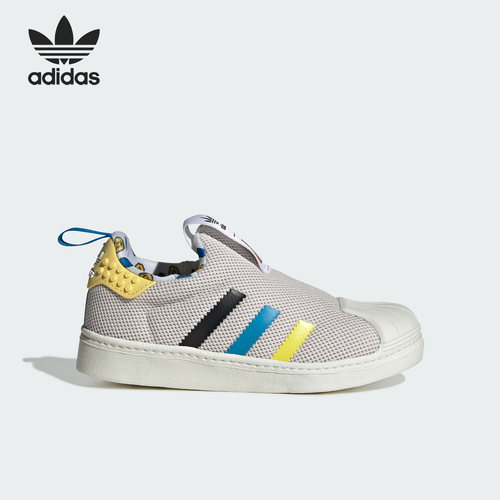 Adidas/阿迪达斯正品三叶草儿童运动透气一脚蹬休闲鞋IF2919