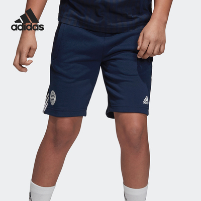 Adidas/阿迪达斯正品FCB KIDS SHO大童运动足球短裤DQ1249