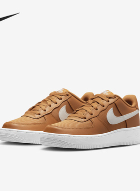 Nike/耐克正品Air Force 1 GS女子大童低帮运动鞋DX1656-800