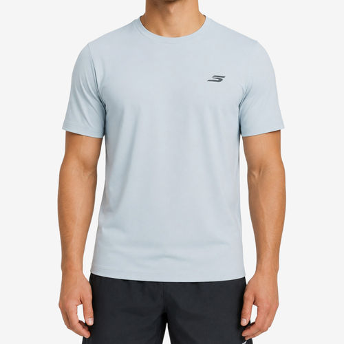 Skechers斯凯奇正品男士短袖透气圆领套头运动T恤P326M034-01DS